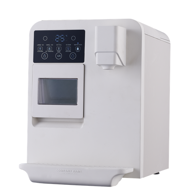 Household water filtration dispenser with Ice Maker